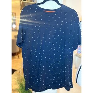 Denim and Flower Men's Ricky Singh Navy / White Seagulls Crew Neck Tshirt XL